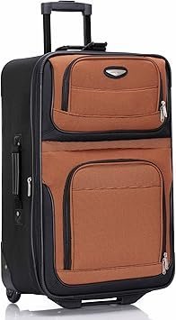 Travel Select Amsterdam Expandable Softside Rolling Upright Luggage Orange 2 Wheels 25 Medium